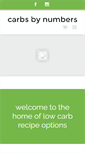 Mobile Screenshot of carbsbynumbers.com
