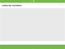 Tablet Screenshot of carbsbynumbers.com